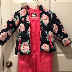 Little girls snow suit